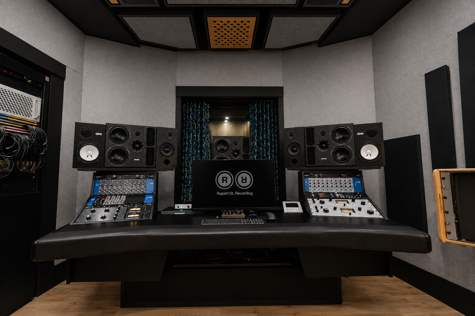 Control-Room-B-ATMOS room in On CA_Rupert-Street-Recording 2 Control room for film pre post production studio in ON CA Waterloo Kitchener Conestoga best rates 5 star reviews